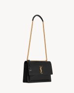 YSL Sunset Large in Crocodile-Embossed Leather - Image 2